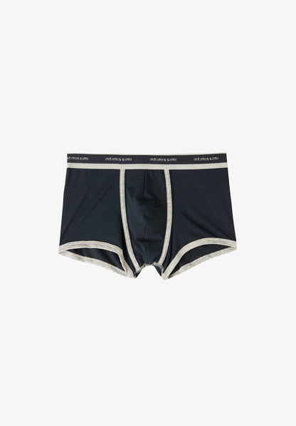 Intimissimi AUS SUPIMA® NATURAL FRESH MIT LOGO - Boxershorts - 0j Blu Notte Grigio Mel Chiaro