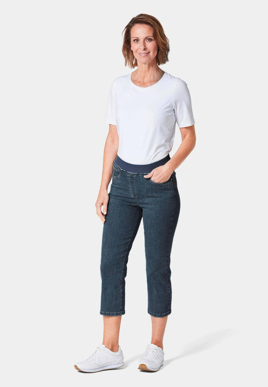 GOLDNER Jeans Skinny Fit - Dunkelblau