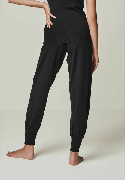  BELLA EDLE MIT - Nachtwäsche Hose - Black
