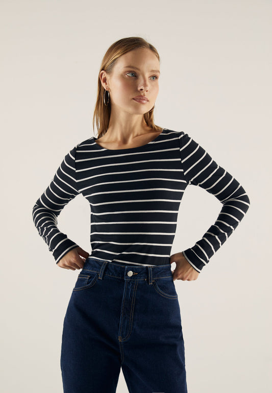 Anna Field 5 PACK - Long Sleeved Top - Black/off White/mottled Grey