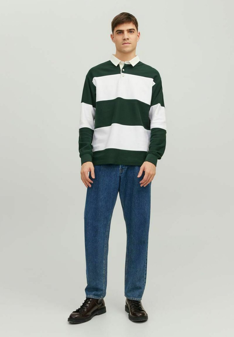JACK&JONES Premium PREMIUM GESTREIFTES - Poloshirt - Sycamore