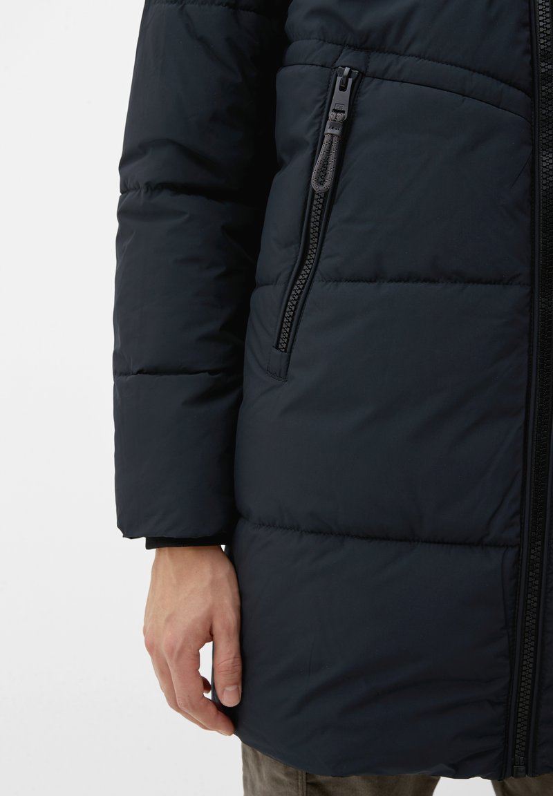 QS By S.Oliver MIT ABNEHMBARER KAPUZE - Wintermantel - Black