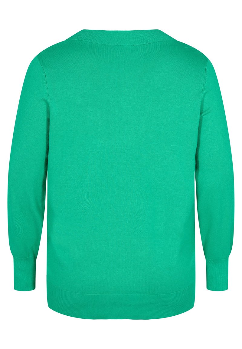 Zizzi WITH V NECKLINE - Strickpullover - Mint