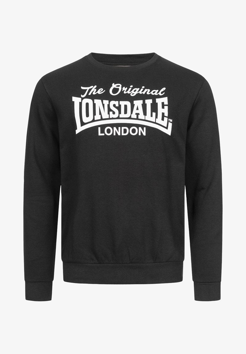 Lonsdale NORMALE PASSFORM BURGHEAD - Sweatshirt - Marl Grey Black