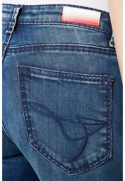 Soccx BLEACHING-EFFEKTEN - Jeans Skinny Fit - Ocean Blue Used
