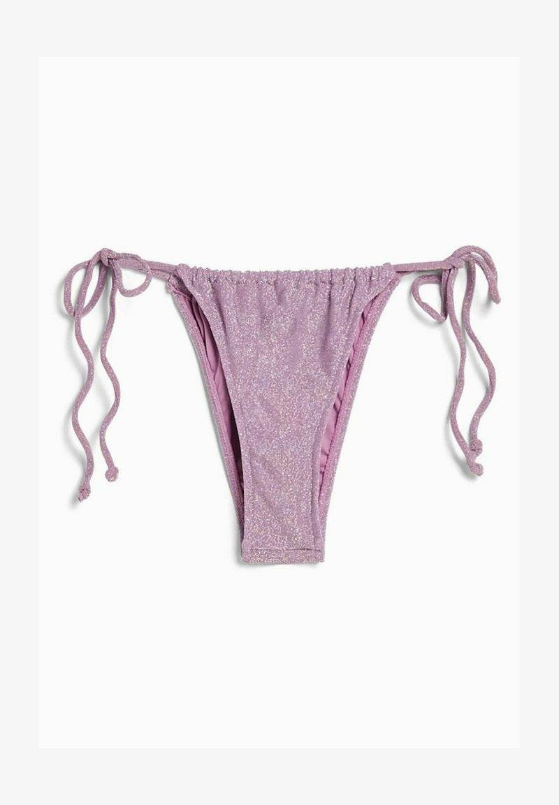 BERSHKA SHINY - Bikini-Hose - Mauve