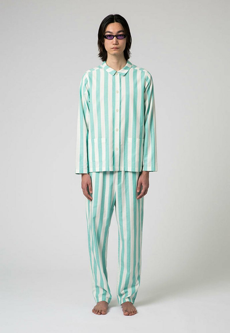  STRIPE - Nachtwäsche Set - Light Green