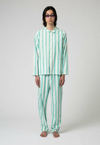  STRIPE - Nachtwäsche Set - Light Green