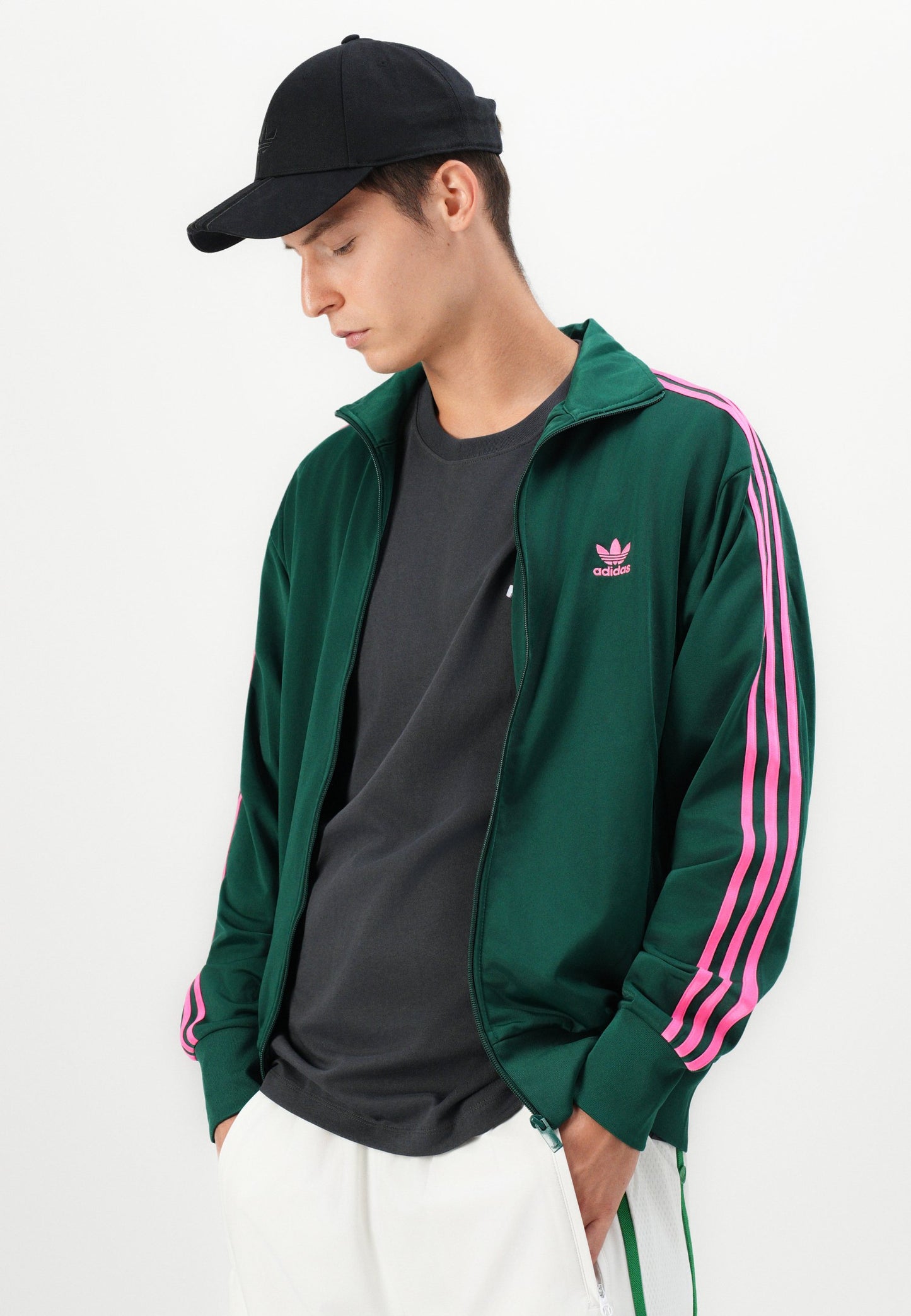 Adidas Originals FIREBIRD UNISEX - Training Jacket - Collegiate Green/lucid Pink