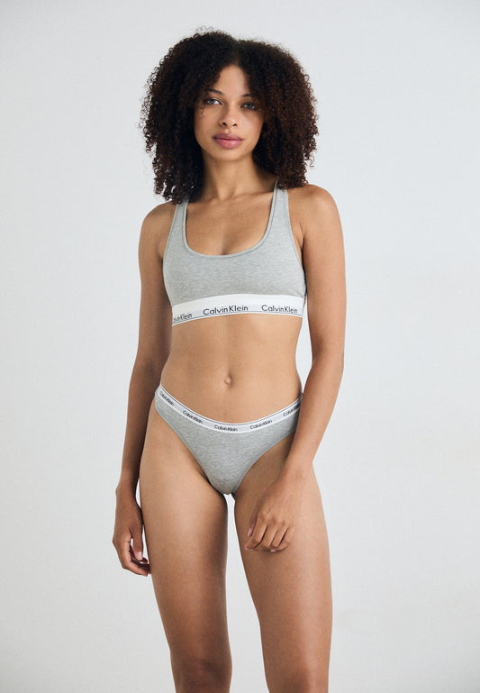 CALVIN KLEIN UNDERWEAR THONG ICON LOGO 5 PACK - Thong - Black/white/grey Heather/potpourri