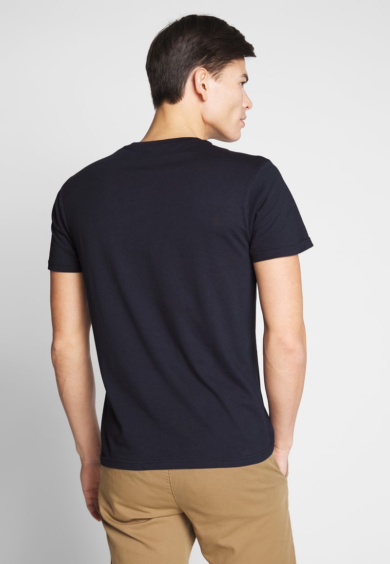 Pier One 2 PACK - T-Shirt Basic - White/dark Blue