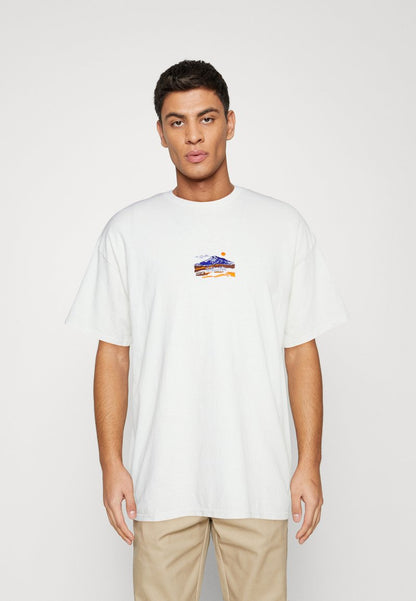 BDG Urban Outfitters WHISTLER MOUNTAIN UNISEX - T-Shirt Print - Ecru
