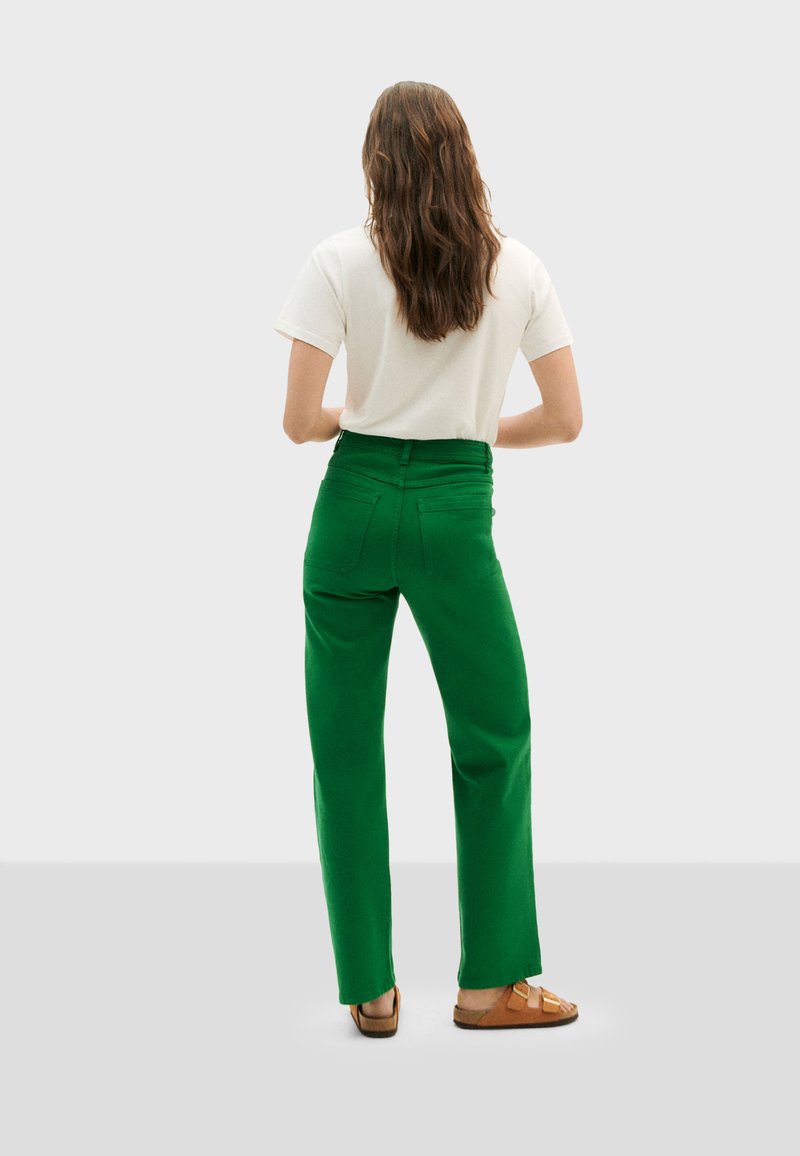 Thinking Mu THERESA - Jeans Straight Leg - Green