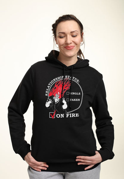 Henry Tiger VILLAINS RELATIONSHIP ON FIRE - Kapuzenpullover - Black