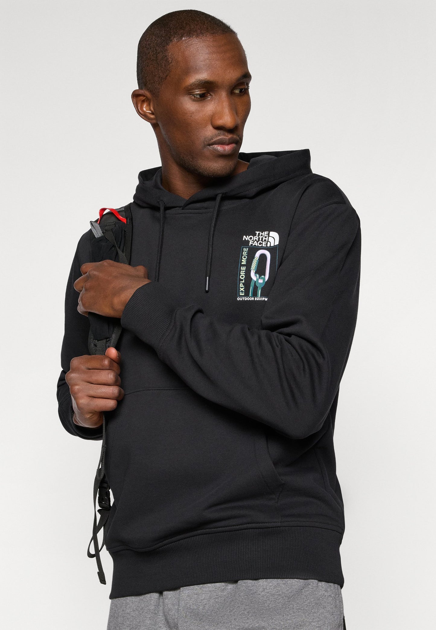 The North Face EXPLORE GEAR RELAXED HOODIE UNISEX - Hoodie - Black