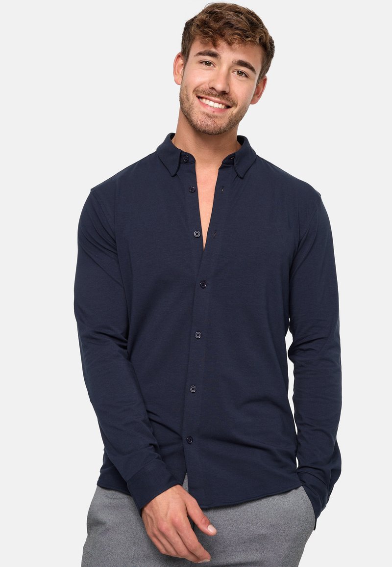 Indicode Jeans LANGARM THEO - Hemd - Navy