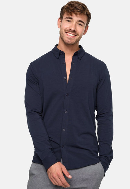 Indicode Jeans LANGARM THEO - Hemd - Navy