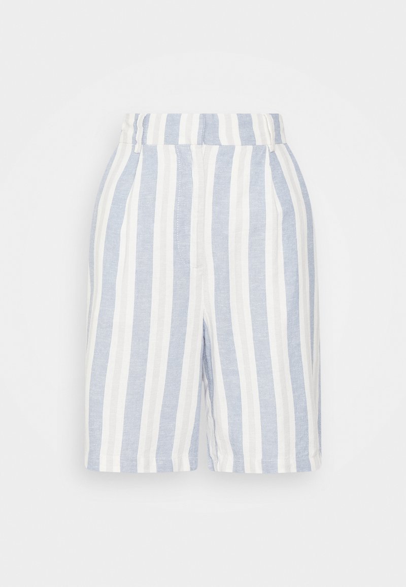 ONLY ONLCARO LONG - Shorts - English Manor Stripes/cloud Dancer/gray Violet