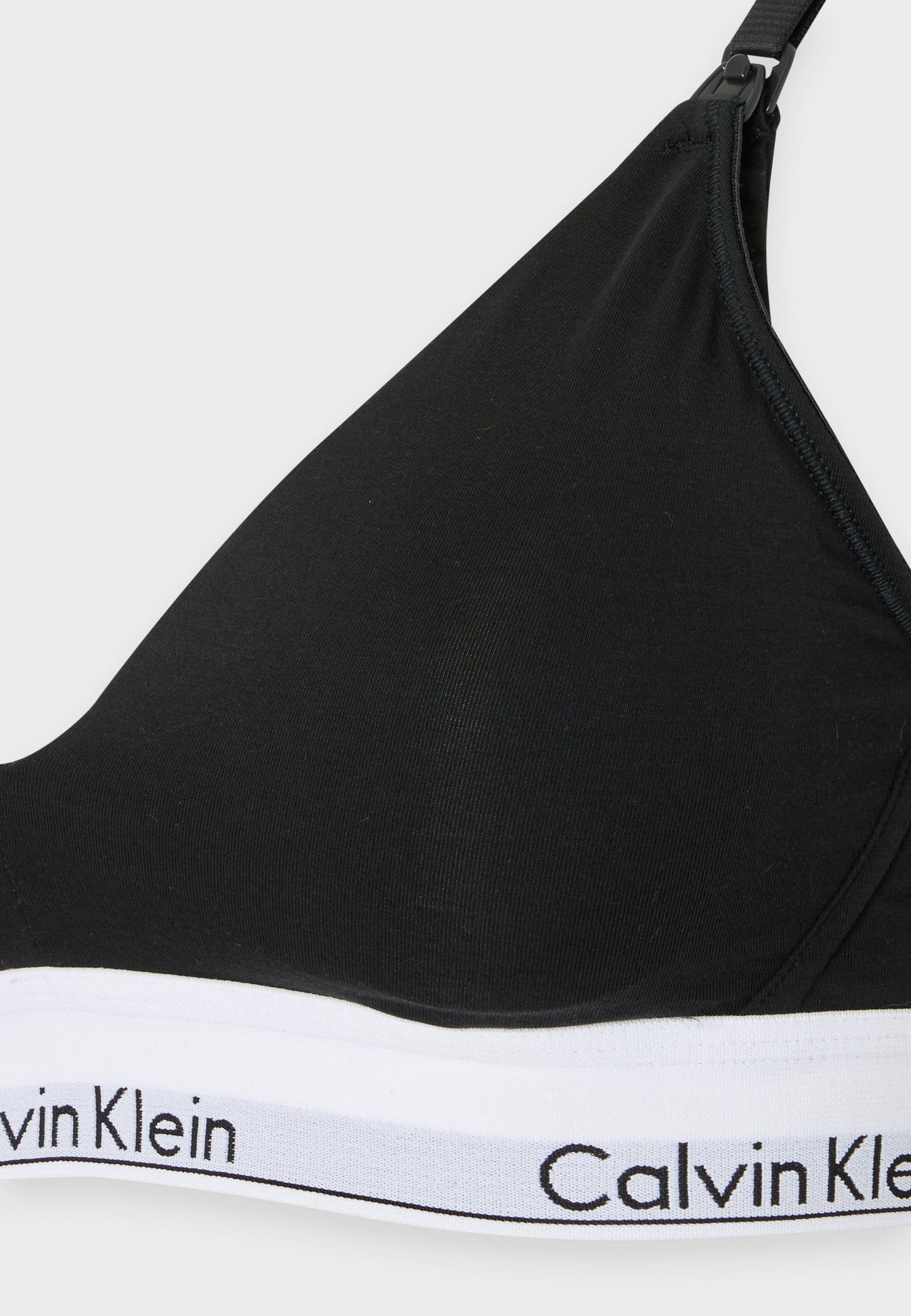 CALVIN KLEIN UNDERWEAR MATERNITY LIGHTLY LINED TRIANGLE ICON - Triangle Bra - Black