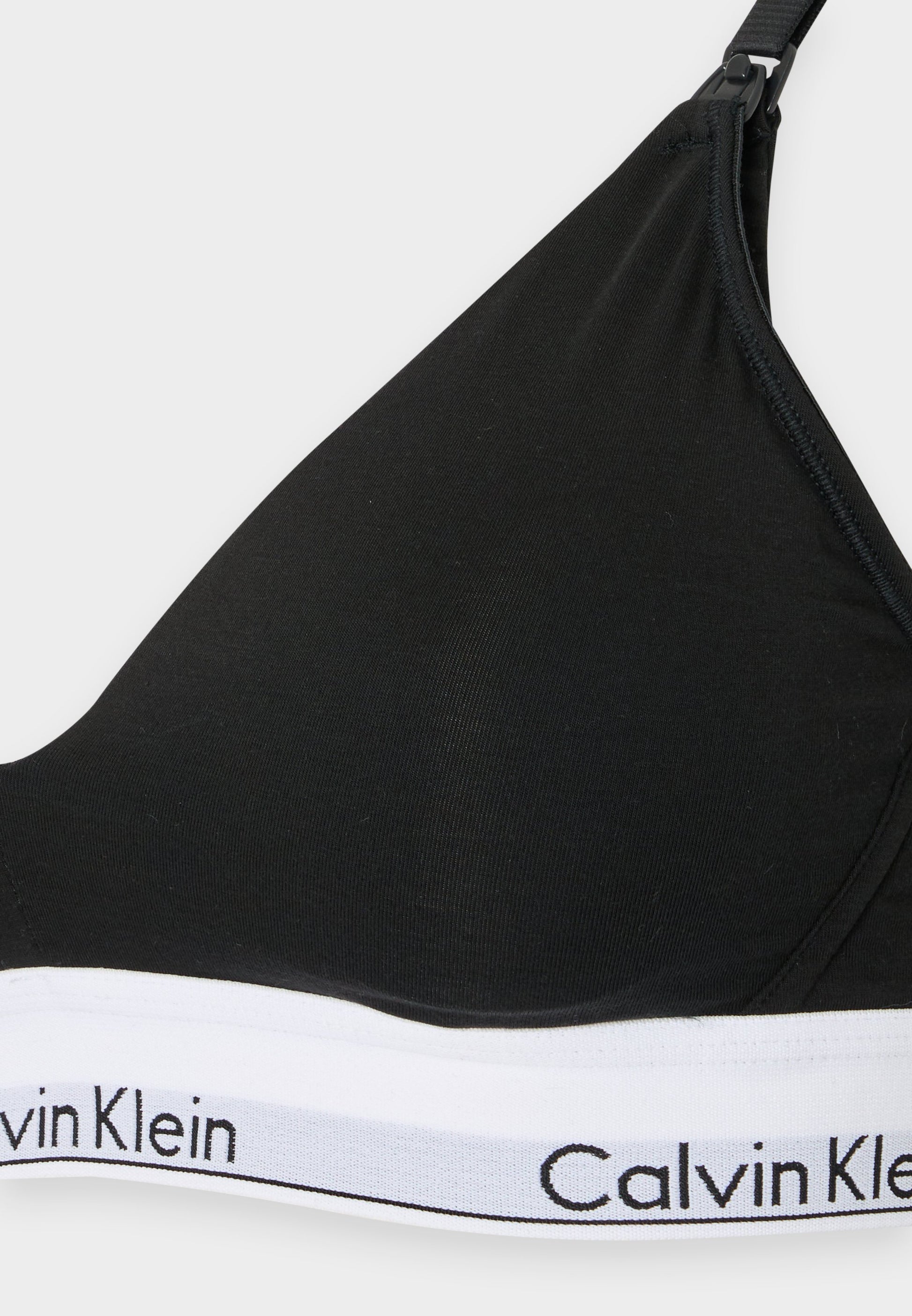 CALVIN KLEIN UNDERWEAR MATERNITY LIGHTLY LINED TRIANGLE ICON - Triangle Bra - Black