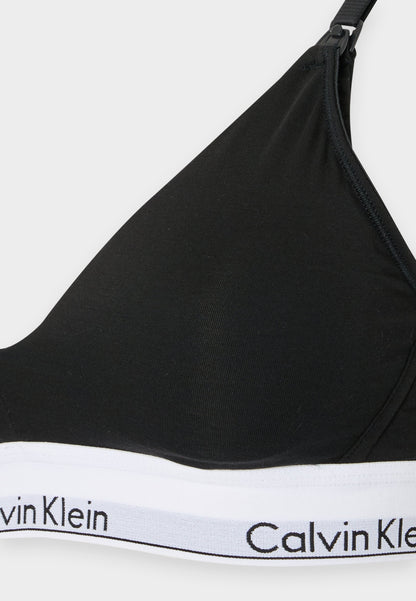 CALVIN KLEIN UNDERWEAR MATERNITY LIGHTLY LINED TRIANGLE ICON - Triangle Bra - Black