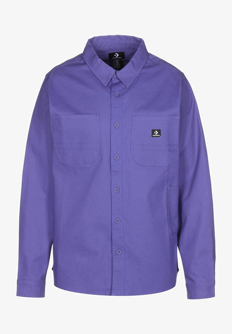 Converse LANGARM CARPENTER POCKET BUTTON - Hemd - Washed Indigo