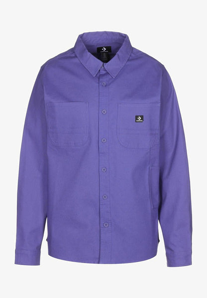 Converse LANGARM CARPENTER POCKET BUTTON - Hemd - Washed Indigo