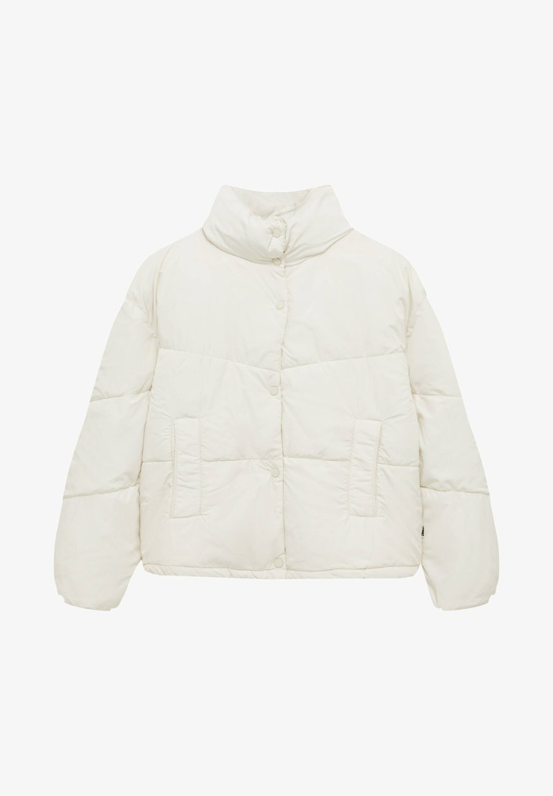 PULL & BEAR WITH A FUNNEL COLLAR - Winterjacke - Mottled Beige