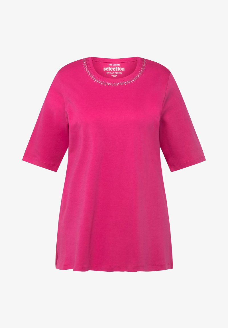 Ulla Popken PIMA SHORT SLEEVE - T-Shirt Basic - Black