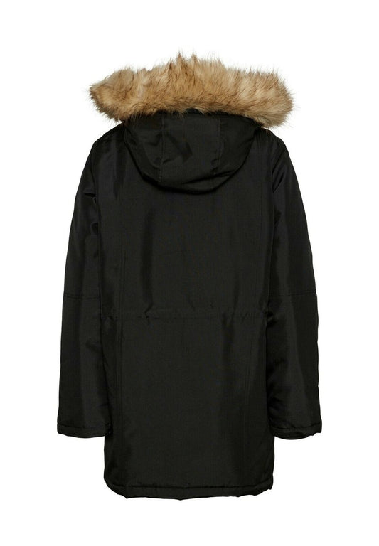 Noisy May NMMOLLY NOOS - Wintermantel - Black Light Fur