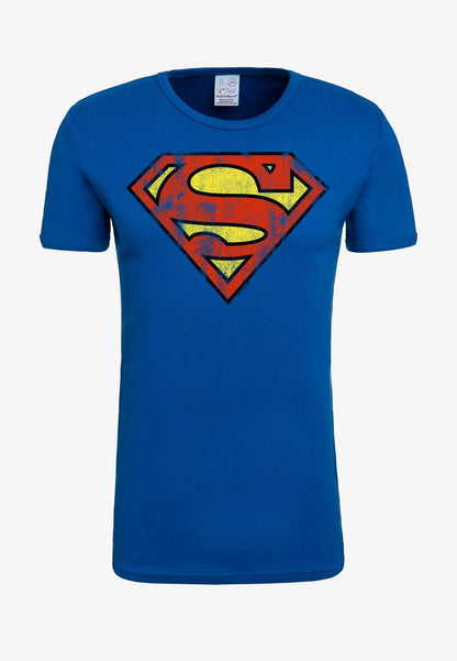 Logoshirt T-SHIRT SUPERMAN-LOGO - T-Shirt Print - Blau