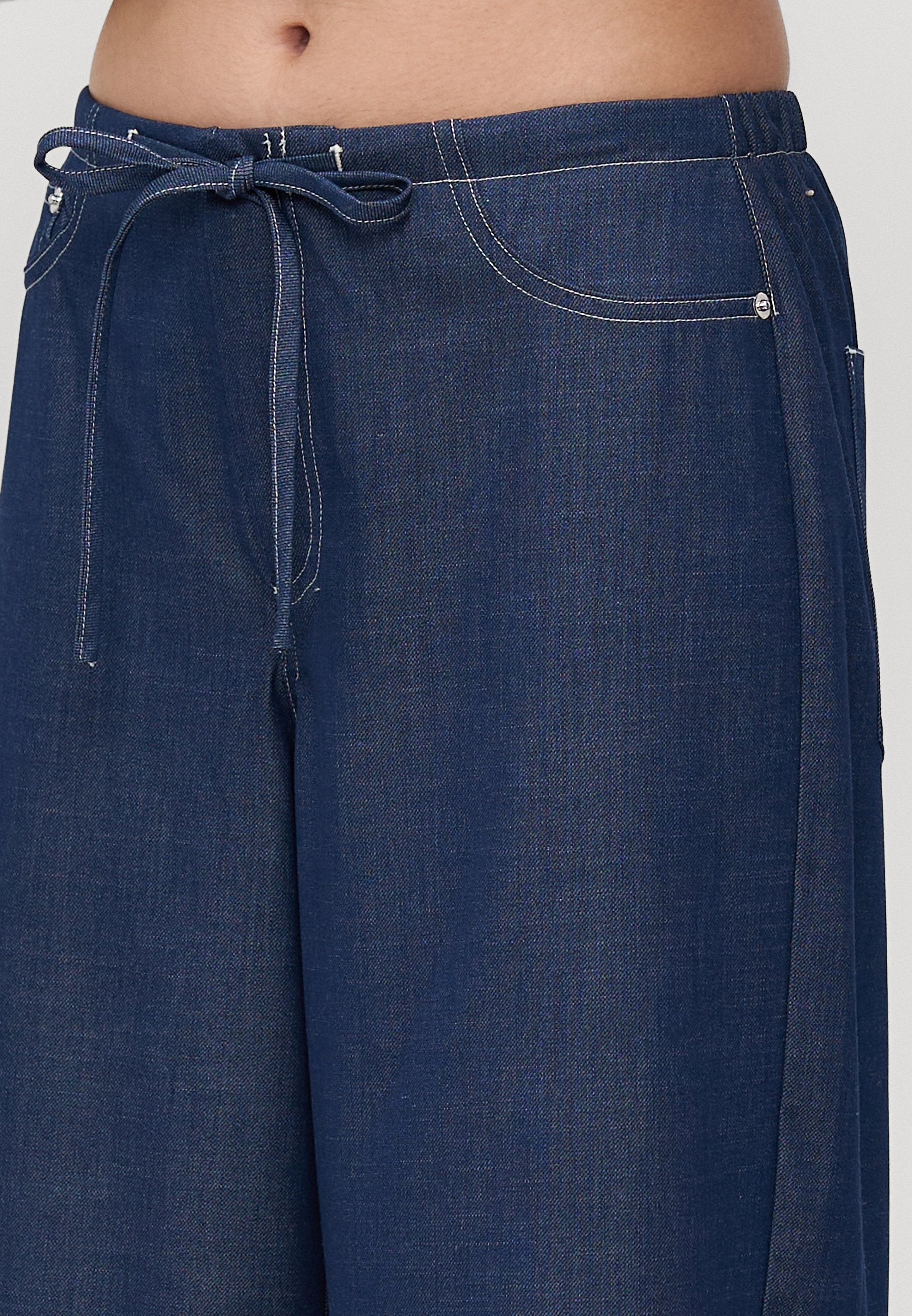ONLY Petite ONLJINA STITCH WIDE - Wide Leg - Naval Academy