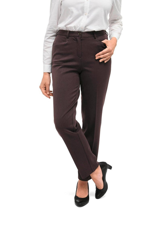GOLDNER Stoffhose - Braun