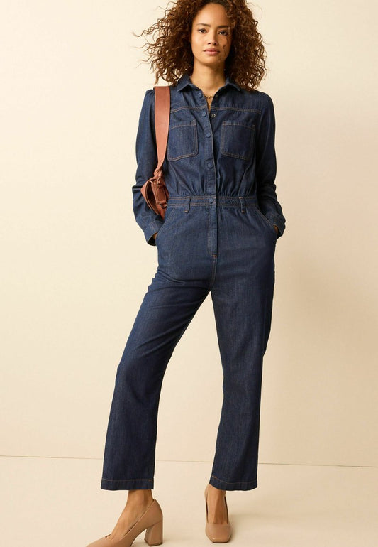 Next BUTTON THROUGH STANDARD - Jumpsuit - Blue