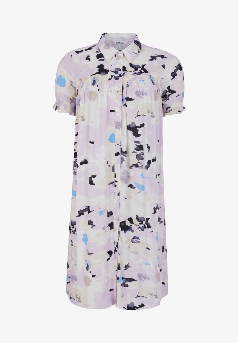Soft Rebels Blusenkleid - Cloudy Snow White Print