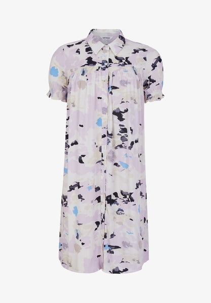Soft Rebels Blusenkleid - Cloudy Snow White Print