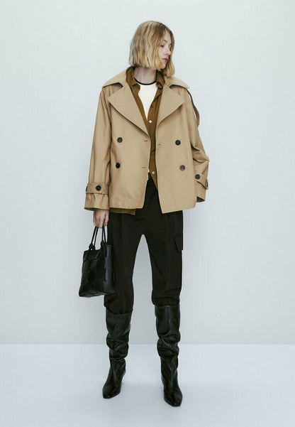 Massimo Dutti BUTTONED - Leichte Jacke - Camel