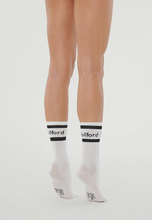 Wolford SUPPORT - Socken - White/black