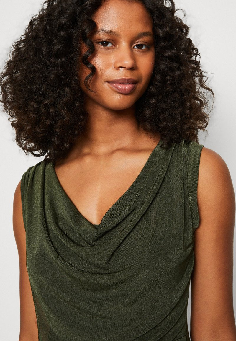 Wal G RONNY SLOUGH NECK - Jumpsuit - Olive Green