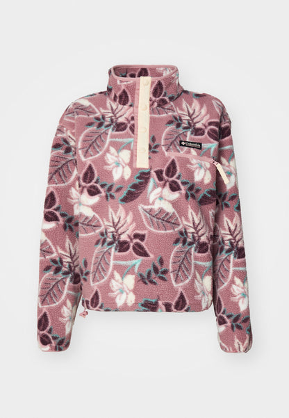 Columbia HELVETIA™ II PRINTED CROPPED HALF SNAP - Fleece Jumper - Everblue Sisters/rain Forest