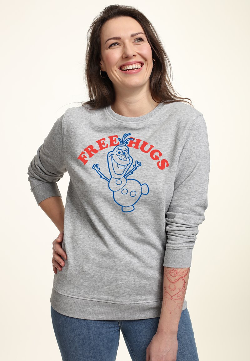 Henry Tiger FROZEN FREE HUGS - Sweatshirt - Heather Grey