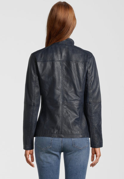  SHARRY - Lederjacke - Navy