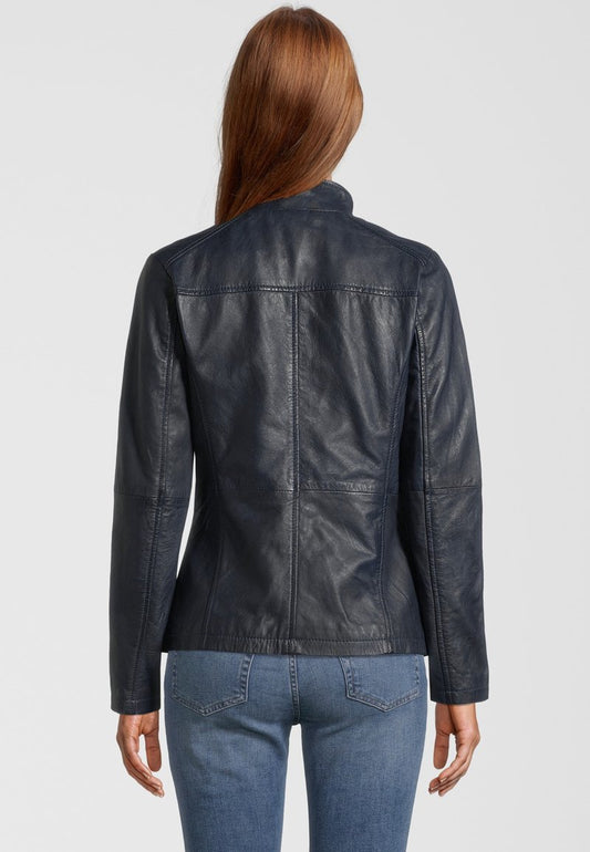  SHARRY - Lederjacke - Navy