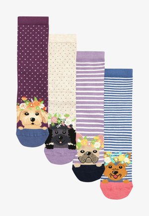 Next 4 PACK STANDARD - Socken - Pink Spotty Dog