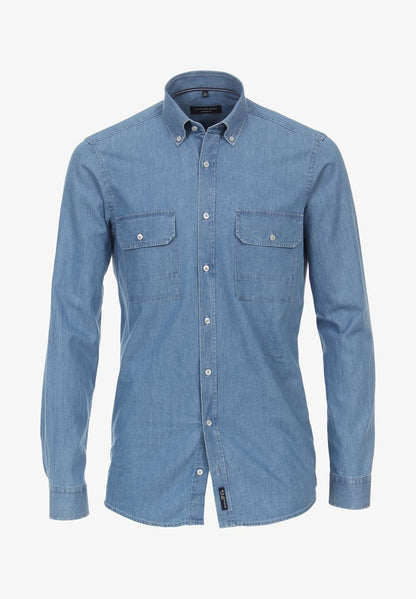  UNI CASUAL FIT - Hemd - Dunkelblau