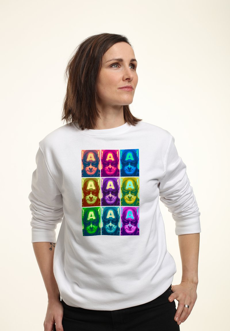 Henry Tiger AVENGERS CLASSIC CAP POP - Sweatshirt - White