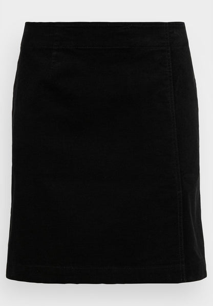 Marc O'Polo SKIRT EASY SHAPE WITH CUTLINE PLEAT DETAIL, SHORT LENGTH - A-Linien-Rock - Black