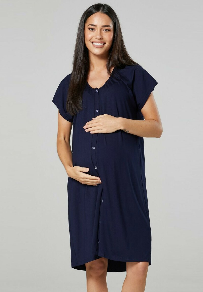Happy Mama 2PACK - Nachthemd - Navy / Dark Green