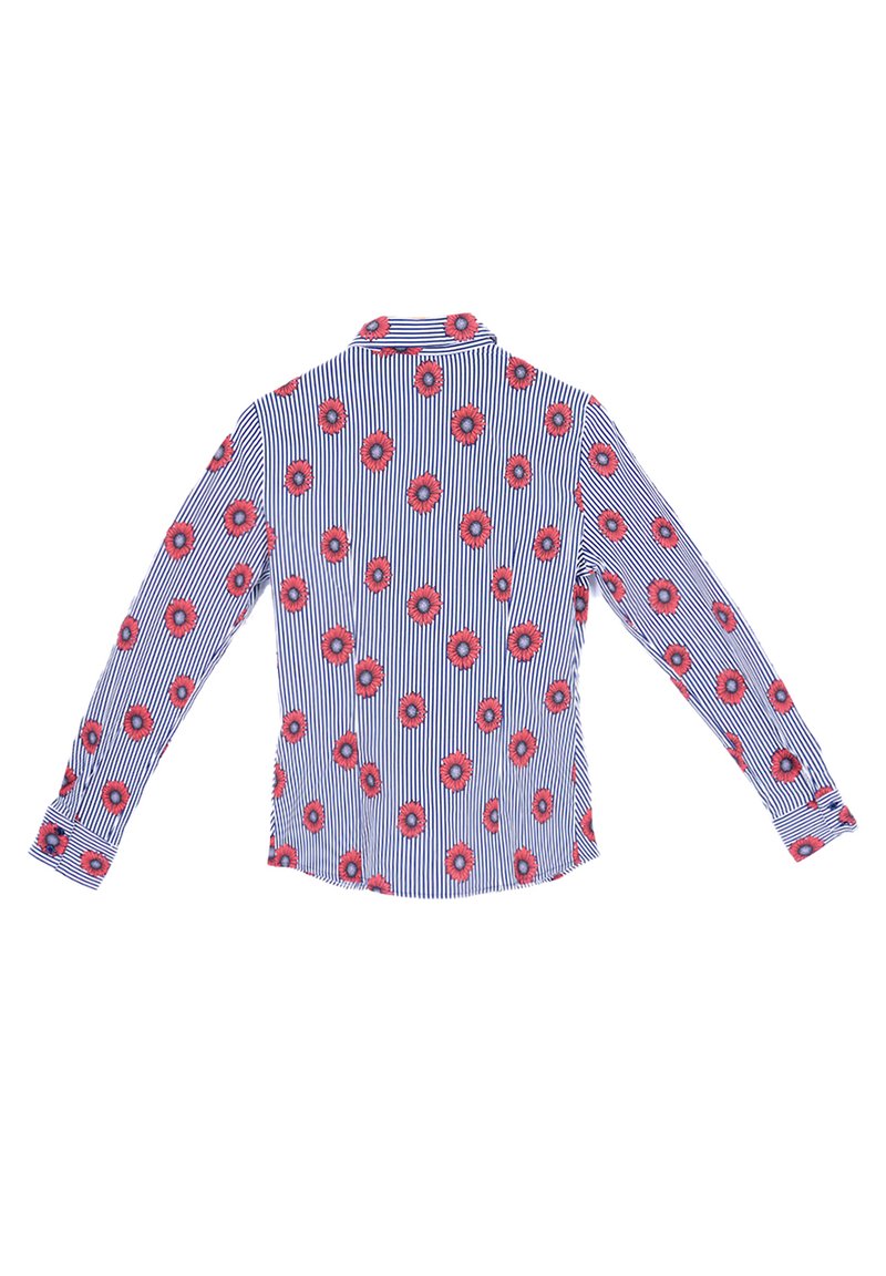  MIT BLUMEN ZARA - Hemdbluse - Blau