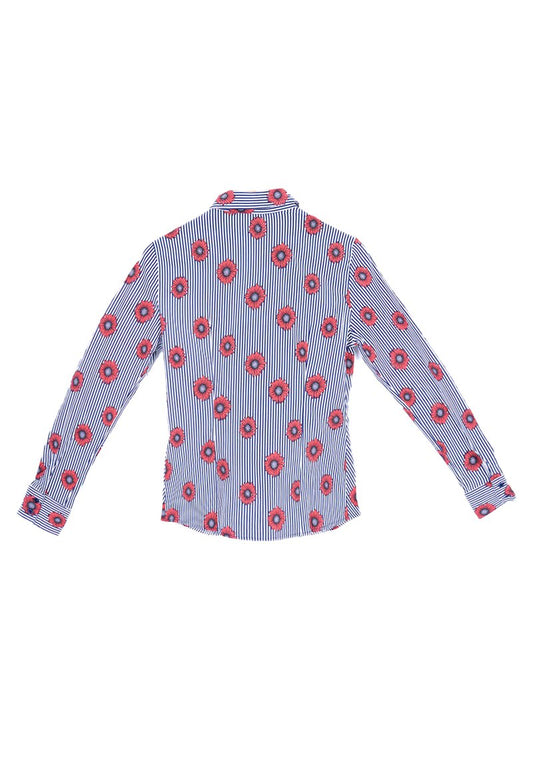  MIT BLUMEN ZARA - Hemdbluse - Blau
